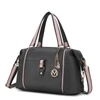 Mkf Collection By Mia K Opal Vegan Leather Medium Weekender Handbag For Women In Grey