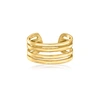 Ross-simons 14kt Yellow Gold Multi-row Single Ear Cuff In Gold