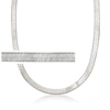 Ross-simons Italian 6mm Sterling Silver Herringbone Chain Necklace In Silver