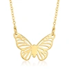 CANARIA FINE JEWELRY CANARIA ITALIAN 10KT YELLOW GOLD BUTTERFLY NECKLACE