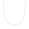 Rs Pure Ross-simons 3-3.5mm Cultured Pearl Station Necklace In 14kt Yellow Gold In White