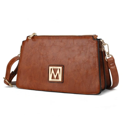 Mkf Collection By Mia K Domitila Vegan Leather Women's Shoulder Bag In Brown