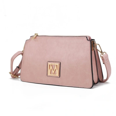 Mkf Collection By Mia K Domitila Vegan Leather Women's Shoulder Bag In Pink