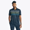 NAUTICA MENS SUSTAINABLY CRAFTED NAVTECH STRIPED CLASSIC FIT POLO