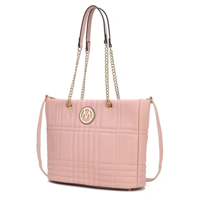 Mkf Collection By Mia K Alyne Vegan Leather Women's Tote Bag In Pink
