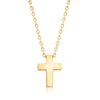 Ross-simons 18kt Yellow Gold Small Cross Pendant Necklace In Gold