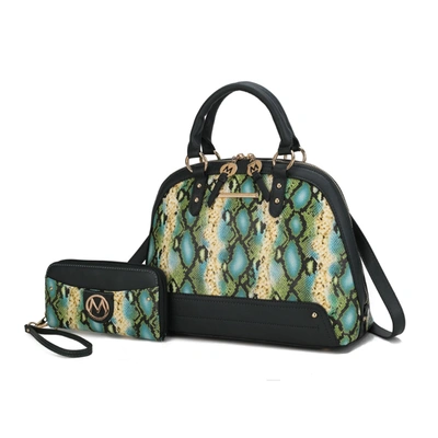 Mkf Collection By Mia K Frida Satchel And Wallet Handbag - 2 Pieces In Green