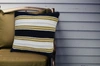 Vibhsa Blue Indoor Outdoor Pillow With Braid For Sofa