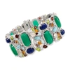 Ross-simons 85.00- Multi-gem Bracelet In Sterling Silver In Multi