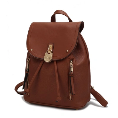 Mkf Collection By Mia K Xandria Vegan Leather Women's Backpack In Brown