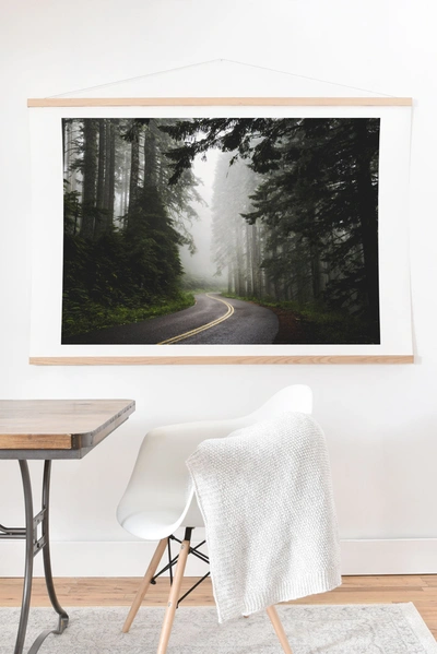 Deny Designs Nature Magick Pacific Northwest Woods Art Print With Oak Hanger