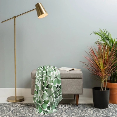 Deny Designs Ninola Design Foliage Green Throw Blanket