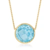 ROSS-SIMONS SKY BLUE TOPAZ NECKLACE IN 14KT YELLOW GOLD