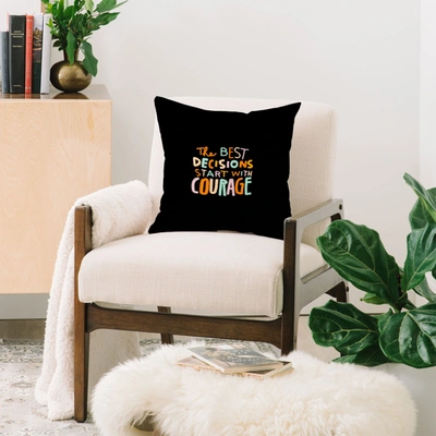 Justin Shiels Courage Throw Pillow