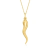 Ross-simons 14kt Yellow Gold Italian Horn Pendant Necklace In Gold