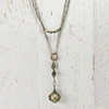 Livvie + Hazel Jewelry Starflower Diffuser Essential Oil Locket Necklace In Brass In Silver