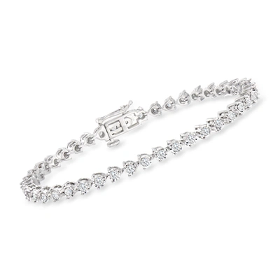 Ross-simons Diamond Bracelet In Sterling Silver