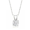 Ross-simons Diamond Solitaire Necklace In 14kt White Gold In White