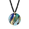 Ross-simons Italian Murano Glass Pendant Necklace With 18kt Gold Over Sterling In Multi