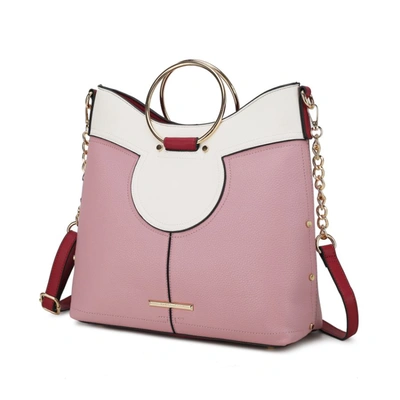 Mkf Collection By Mia K Kylie Top Handle Satchel Handbag In Pink