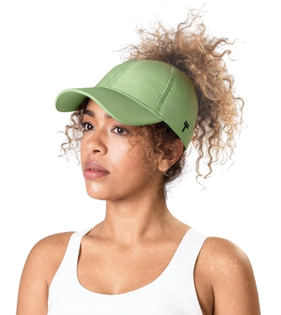 Top Knot Performance 2.0 Ponytail Baseball Cap In Army Green
