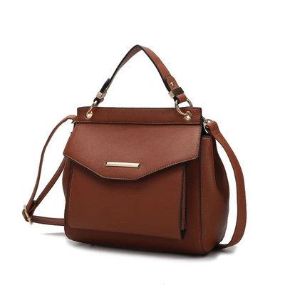 Mkf Collection By Mia K Vida Vegan Leather Women's 3-in-1 Satchel, Backpack & Crossbody In Brown