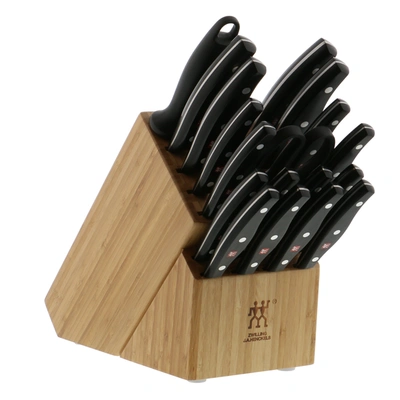Zwilling Twin Signature 19-piece German Knife Set With Block, Made In Company-owned German Factory With Speci