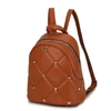 Mkf Collection By Mia K Hayden Quilted Vegan Leather With Studs Women's Backpack In Brown