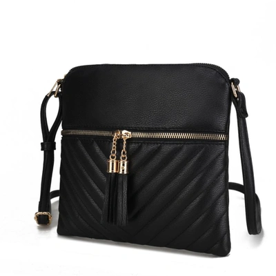 Mkf Collection By Mia K Winnie Quilted Vegan Leather Women's Crossbody In Black