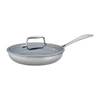 ZWILLING CLAD CFX 9.5-INCH STAINLESS STEEL CERAMIC NONSTICK FRY PAN WITH LID