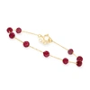 Canaria Fine Jewelry Canaria 6.50- Ruby Bead Station Bracelet In 10kt Yellow Gold In Red