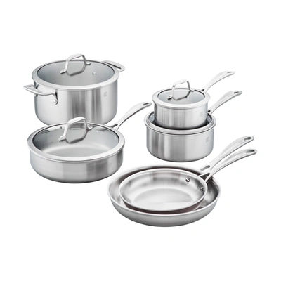 Zwilling Spirit 3-ply 10-pc Stainless Steel Cookware Set