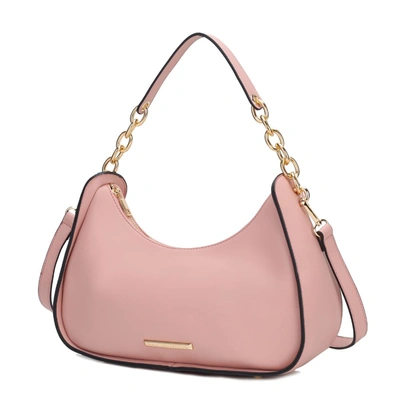 Mkf Collection By Mia K Lottie Vegan Leather Women's Hobo Bag In Pink