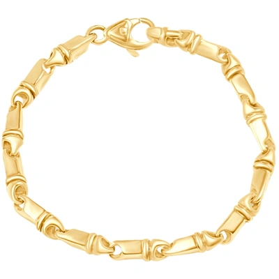 Pompeii3 Men's Link 14k Gold (25gram) Or Platinum (41gram) 5.5mm Bracelet 8.5"