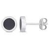 MIMI & MAX 5/8CT TGW HEMATITE STUD EARRINGS IN STERLING SILVER