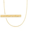 Rs Pure Ross-simons 1.5mm 14kt Yellow Gold Herringbone Necklace In Gold