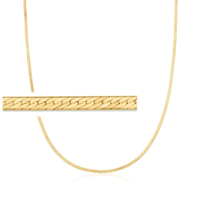 Rs Pure Ross-simons 1.5mm 14kt Yellow Gold Herringbone Necklace