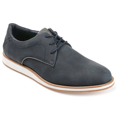 Vance Co. Ammon Textile Casual Dress Shoe In Blue