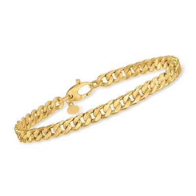 Ross-simons Italian 5mm 14kt Yellow Gold Curb-link Bracelet