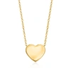 Rs Pure Ross-simons 14kt Yellow Gold Heart Pendant Necklace In Gold