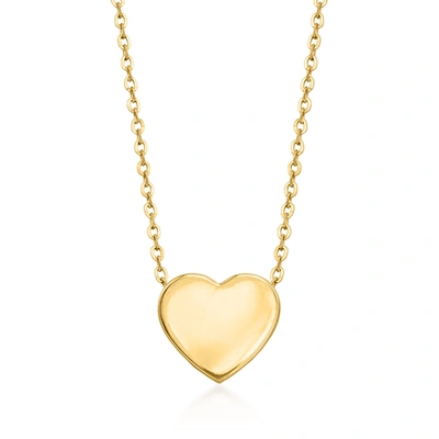 Rs Pure Ross-simons 14kt Yellow Gold Heart Pendant Necklace