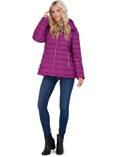 Jessica Simpson Womens Quilted Packable Puffer Coat In Pink