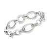 Ross-simons Italian Sterling Silver Multi-oval Link Bracelet In Silver