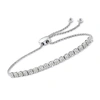 Ross-simons Diamond Cluster Bolo Bracelet In Sterling Silver In Silver
