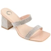 Journee Collection Shandee Tru Comfort Foam Heeled Sandal In Brown