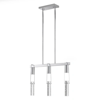 Finesse Decor Harmony 3 Light Chandelier In Silver