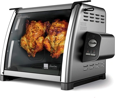RONCO MODERN ROTISSERIE OVEN, LARGE CAPACITY (15LBS) COUNTERTOP OVEN, MULTI-PURPOSE BASKET FOR VERSATILE C