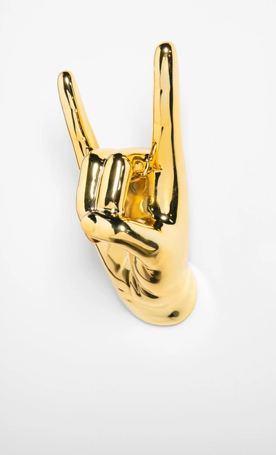 Interior Illusion Plus Interior Illusions Plus Gold Rock On Hand Wall Mount- 8.5" Tall