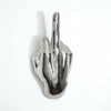 Interior Illusion Plus Interior Illusions Plus Silver Middle Finger Hand Wall Mount - 7" Long
