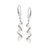 Ross-simons 3.5-5mm Cultured Pearl And . Diamond Drop Earrings In Sterling Silver In Silver